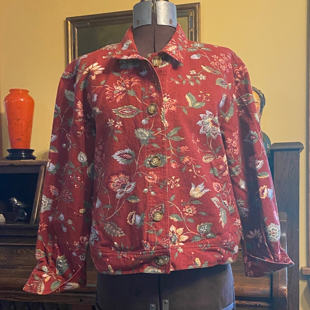 Floral Denim Jacket